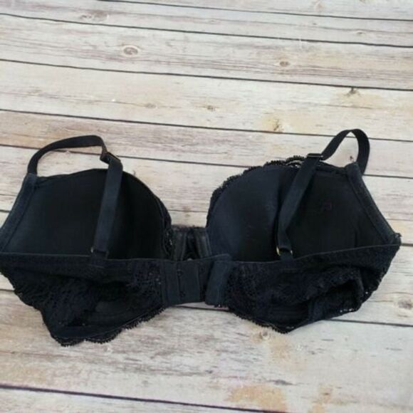 Natori Womens Feathers Contour Underwire Plunge Bra 730023 Black 34D - Picture 3 of 5